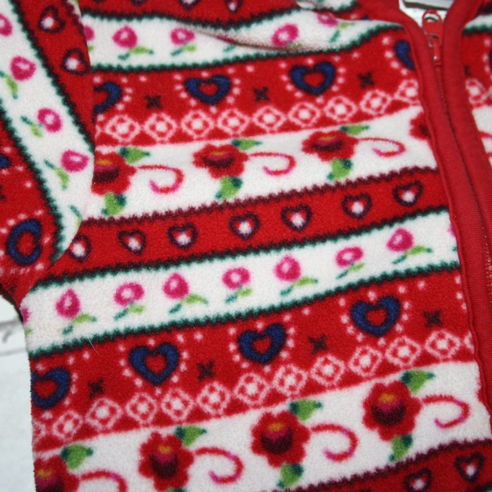 🧵 Fleece Zipper Hoodie – Girls 2T - Picture 4 of 5
